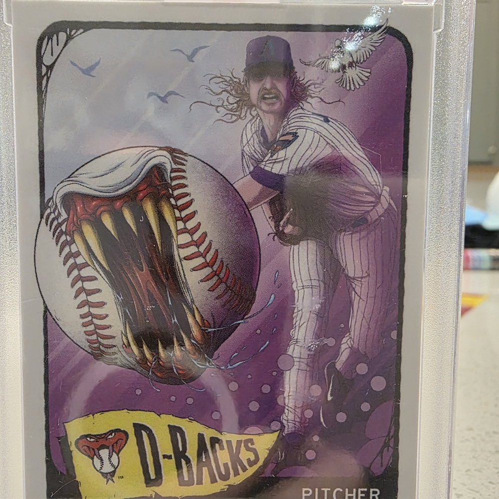 Prohect 70 Randy Johnson D-Backs Baseball Card - Picture 2 of 5